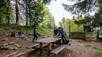 Feuerstelle Bergstation Carina fotografiert
