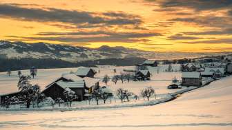 Blick von St. Gallenkappel im Winter
