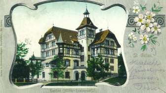Jugendstil-Postkarte der Militärkantine