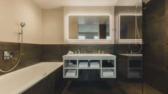 Badezimmer im Central by Hotel Residence
