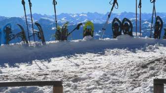 Schneeschuhe im Winter