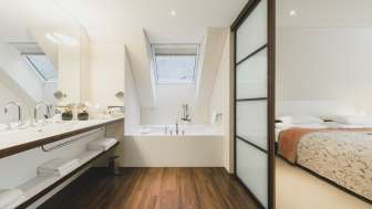 Badezimmer im Hotel Residence