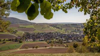 Aussicht über Schleitheim vom Grillplatz "Staufenberg"