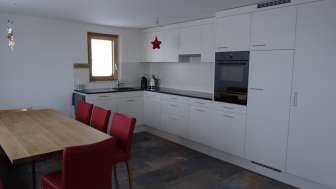 Küche Ferienwohnung Allmeina