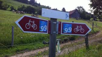 Beschilderung Herzroute