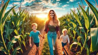 Familien-Maislabyrinth 
