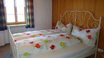 Schlafzimmer Ferienwohnung Fernsicht A