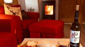 Wohnzimmer im Chalet Egger-Eberle