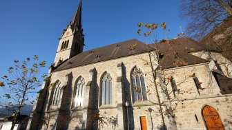 Aussenansicht der Pfarrkirche St. Fridolin