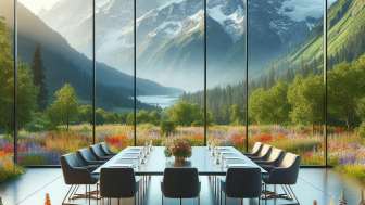 Bergblick Sitzungszimmer