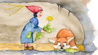 Zwerg mit Fuchs