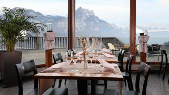 Wundervolle Aussicht auf den Walensee vom Restaurant