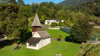 Drohnenaufnahme der Kapelle St. Mamerten in Triesen
