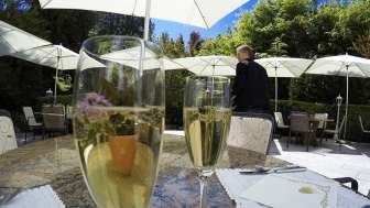 auf der Terrasse