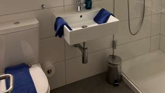 Badezimmer im Hotel Kulm
