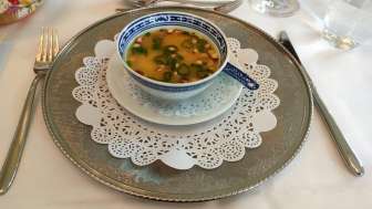 Textilland-Genuss-Menü Misosuppe