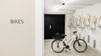Abstellraum für Bikes im Giessen Hotel & Coffeehouse