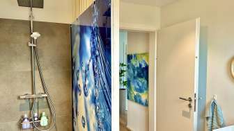 Badezimmer mit Dusche