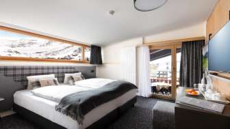 Apartment mit zwei Schlafzimmern und Balkon im Hotel Turna Malbun
