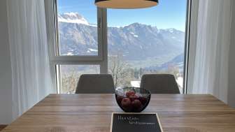 Essbereich mit Aussicht