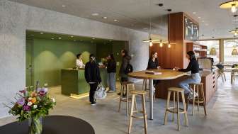 Rezeption und Lobbybereich in der Jugendherberge Schaan-Vaduz