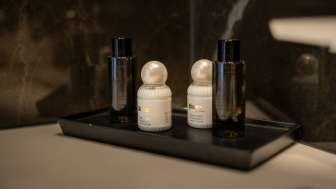 Badezimmer-Details im Grand Casino Hotel Liechtenstein