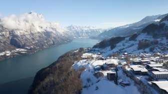 Vogelperspektive Winter