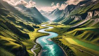 Fluss Alpino