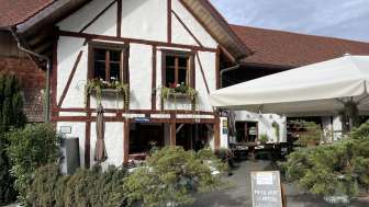 Aussenaufnahme des Restaurant Weinlaube