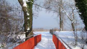 Brücke im Winter