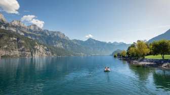 Tretbootfahren auf dem Walensee © INTERSPORT-Netzwerk Flumserberg