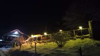 Winter blick zur Terrasse