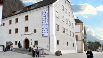 Aussenansicht des Liechtensteinischen LandesMuseum in Vaduz