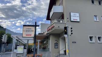Aussenaufnahme des Restaurants new castle