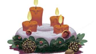 Adventskranzen für junge Menschen