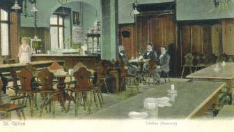 Alte Gaststube der Militaerkantine zur Jahrhunderwende
