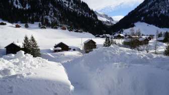 Ausblick im Winter Ferienwohnung Wisliheim