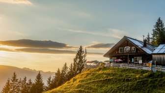 Abendstimmung Gafadura-Hütte