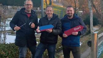 Montage der Wegweiser